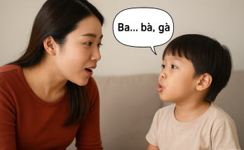 dạy con chậm nói